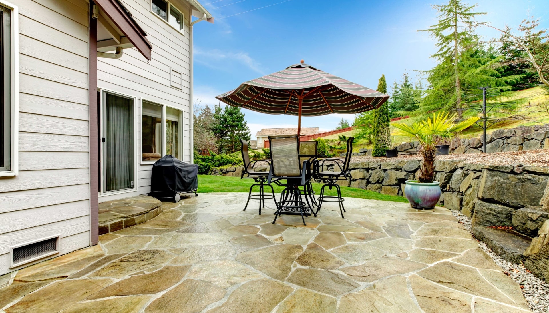 Beautifully Textured and Patterned Concrete Patios in Prescott, Arizona area!